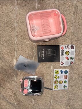 Kids Pink Smart Watch with Stickers and Carry Case - Unknown Brand